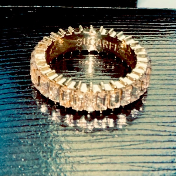 Sugarfix by BaubleBar Baguette Infinity Ring, Size 8.5 - Picture 2 of 7